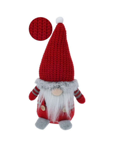 Skrzat krasnal świąteczny 30cm czerwony
