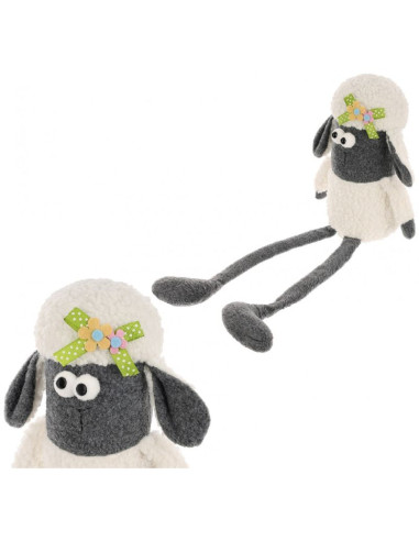 Owieczka siedząca 18cm dekoracja wiosenna