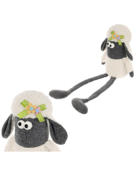 Owieczka siedząca 18cm dekoracja wiosenna