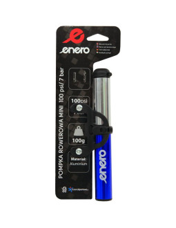Pompka rowerowa alu enero 22x191mm niebieska 1033136