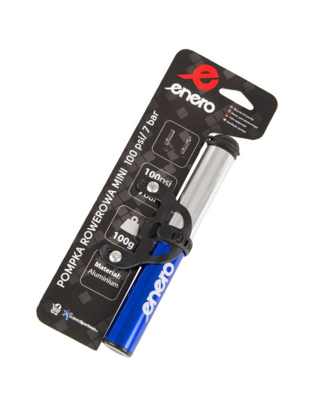 Pompka rowerowa alu enero 22x191mm niebieska 1033136