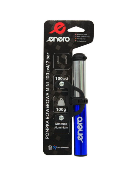 Pompka rowerowa alu enero 22x191mm niebieska 1033136