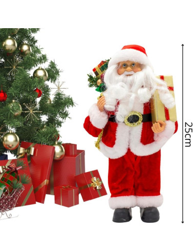 Święty mikołaj dekoracyjny 25 cm
