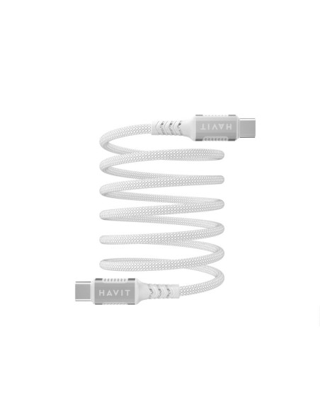 Kabel magnetyczny havit typ c-typ c cb6297 (biały)