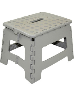 Stołek taboret antypoślizgowy składany szary