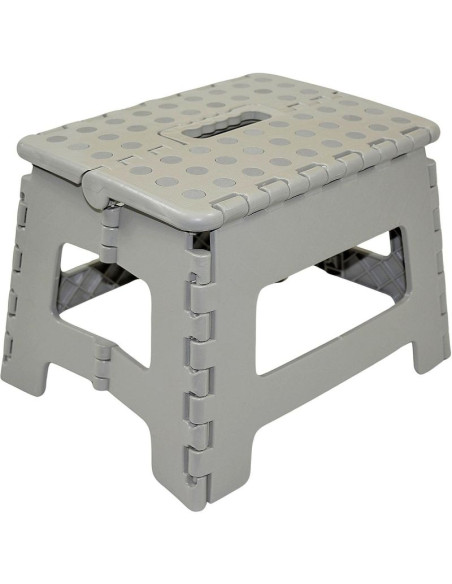 Stołek taboret antypoślizgowy składany szary