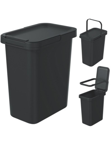Śmietnik kosze na śmieci 12 l systema sortibox czarny recykling