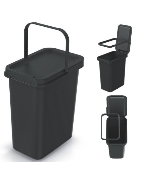 Śmietnik kosze na śmieci 12 l systema sortibox czarny recykling