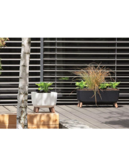 Doniczka gracia square 24x24cm antracyt 2