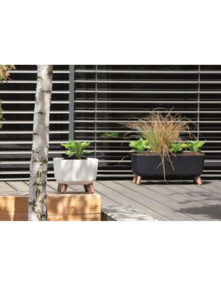 Doniczka gracia square 24x24cm antracyt