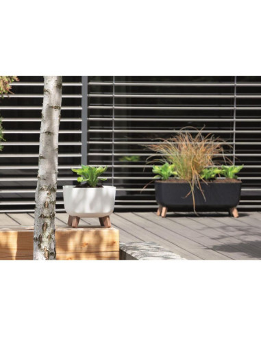 Doniczka gracia square 24x24cm antracyt