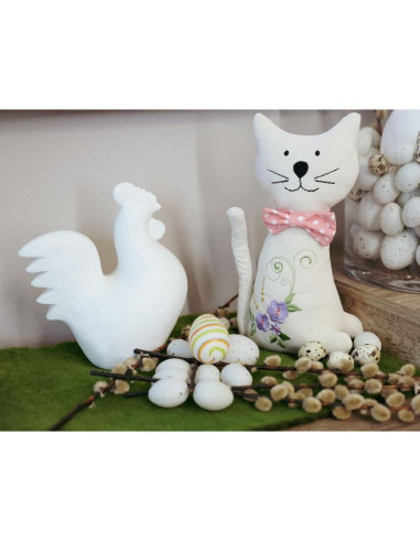 Kot 28cm dekoracja wiosenna