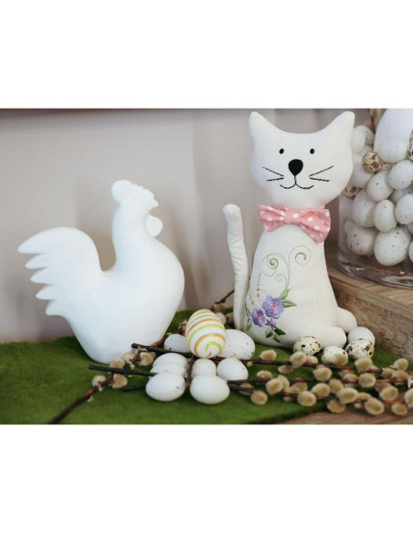 Kot 28cm dekoracja wiosenna