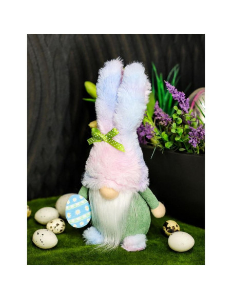 Skrzat zajączek niebieski 27cm dekoracja wiosenna