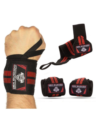 Elastyczne usztywniacze / ściągacze nadgarstka | black/red