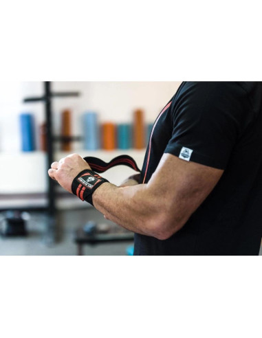 Elastyczne usztywniacze / ściągacze nadgarstka | black/red