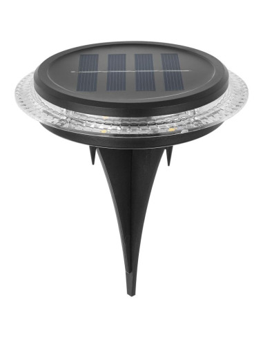 Lampy solarne dyskowe do wbicia w grunt lub montażu na ścianie 2szt