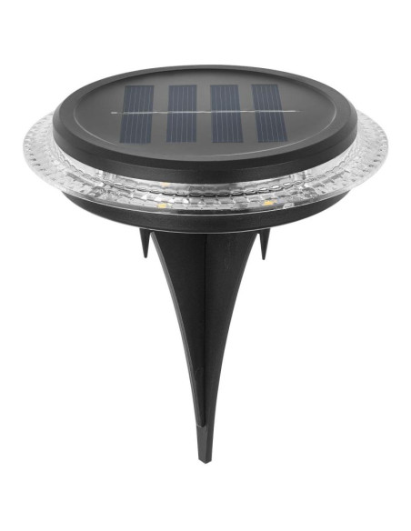Lampy solarne dyskowe do wbicia w grunt lub montażu na ścianie 2szt