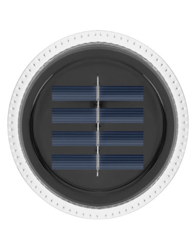 Lampy solarne dyskowe do wbicia w grunt lub montażu na ścianie 2szt