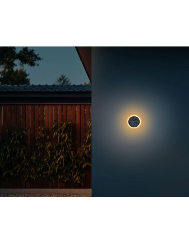 Lampy solarne dyskowe do wbicia w grunt lub montażu na ścianie 2szt