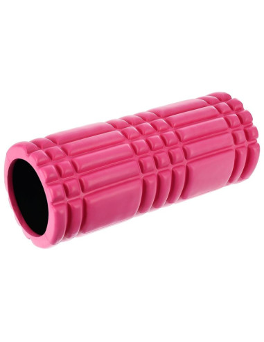 Wałek roller do ćwiczeń różowy 33x14,5cm 800g