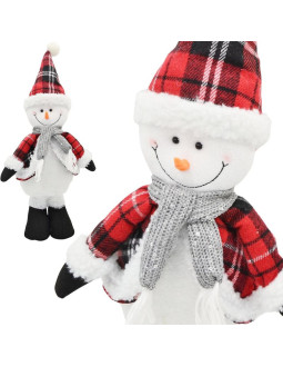 Bałwanek dekoracyjny 50cm czerwony