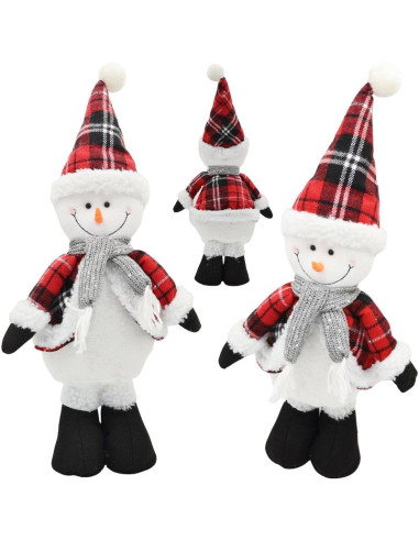 Bałwanek dekoracyjny 50cm czerwony