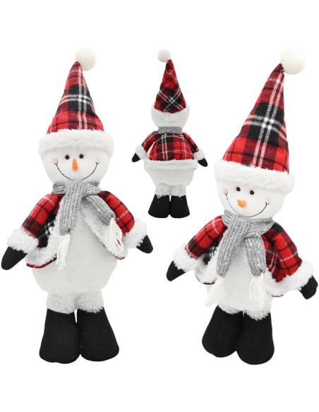 Bałwanek dekoracyjny 50cm czerwony