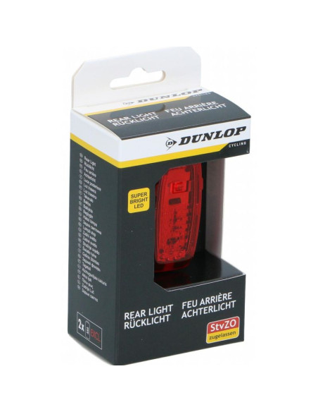 Lampka rowerowa na tył led certyfikat dunlop