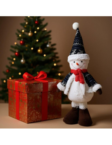 Bałwanek dekoracyjny 50cm szary