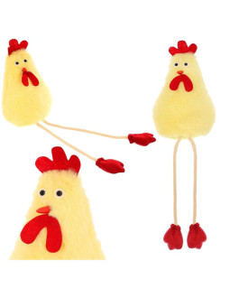 Kura siedząca 18cm dekoracja wiosenna 2