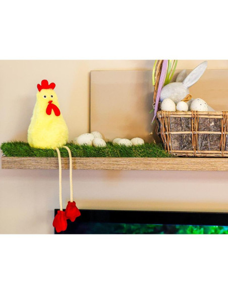 Kura siedząca 18cm dekoracja wiosenna