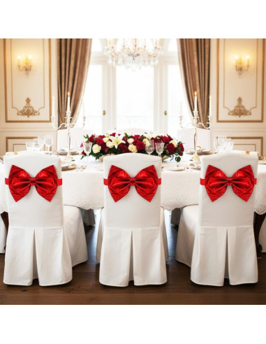 Kokarda na krzesło 50x32cm czerwona