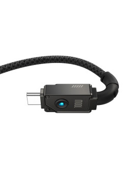 Kabel baseus unbreakable usb-usb c 100m 1m (czarny) 2