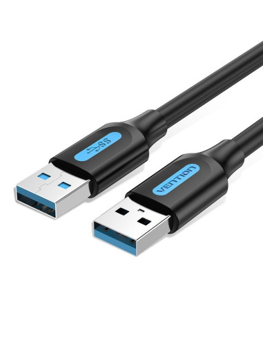 Kabel usb-a do usb-a vention 0.5m czarny