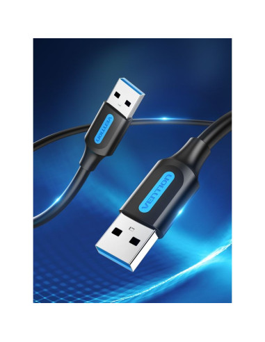 Kabel usb-a do usb-a vention 0.5m czarny