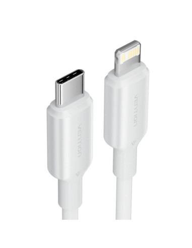 Kabel usb-c do lightning 3a 480mbps 1m biały