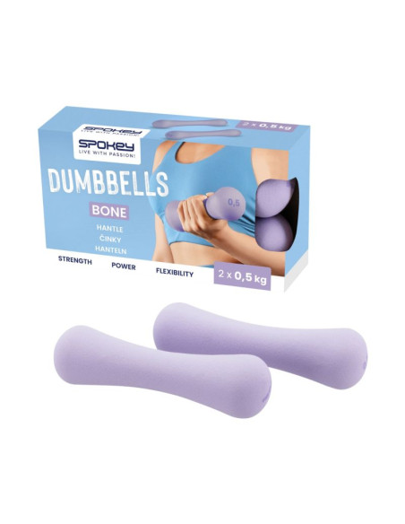Hantle spokey bone 2 x 0,5 kg fioletowe 941960