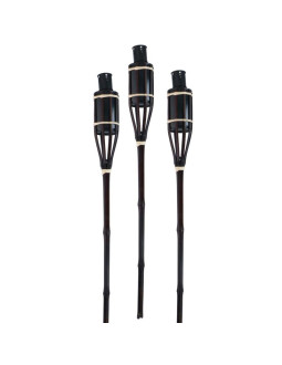 Pochodnia bambusowa 60 cm 3szt czarna