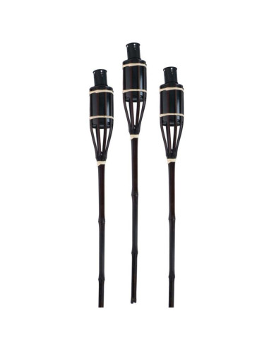 Pochodnia bambusowa 60 cm 3szt czarna