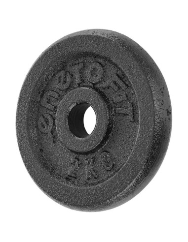 Obciążenie żeliwne czarne 2 kg enero fit fi26,5