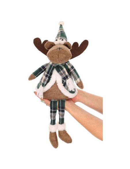 Renifer dekoracyjny świąteczny brązowy 35+20cm