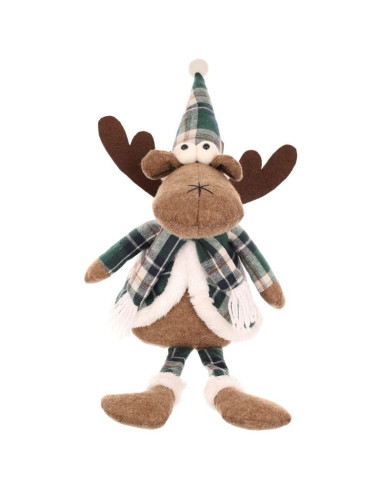 Renifer dekoracyjny świąteczny brązowy 35+20cm