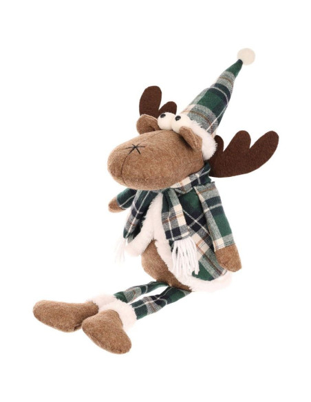 Renifer dekoracyjny świąteczny brązowy 35+20cm