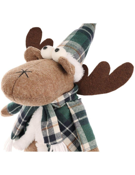 Renifer dekoracyjny świąteczny brązowy 35+20cm