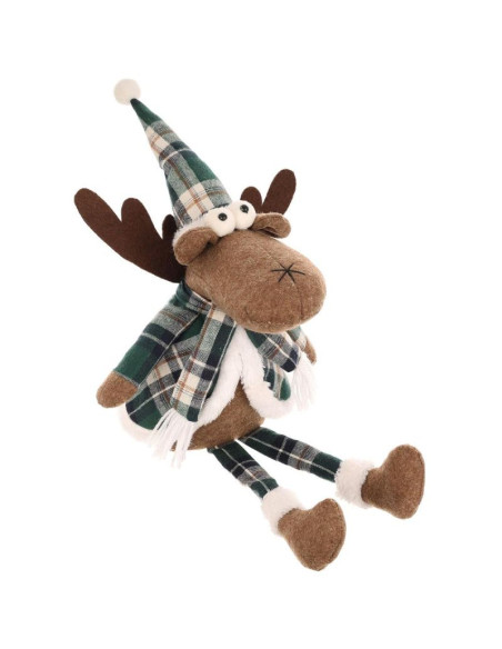 Renifer dekoracyjny świąteczny brązowy 35+20cm