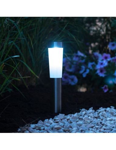 Lampa solara 2 led wys 56cm inox grundig