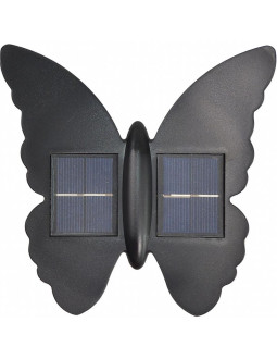 Lampa solarna ścienna motyl 2led