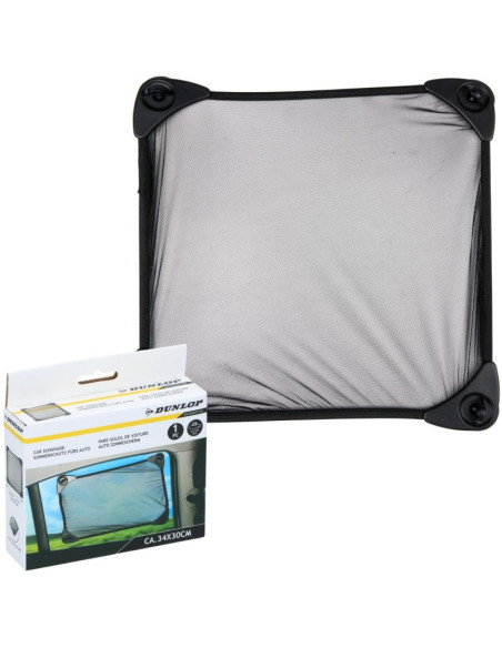 Osłona przeciwsłoneczna z przyssawkami 34x30cm 1 szt. dunlop czarna