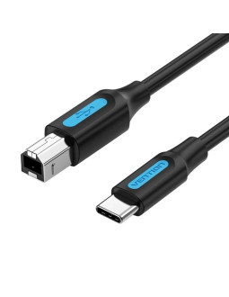 Kabel do drukarki usb 2.0 typu c męski na typ b męski 1m